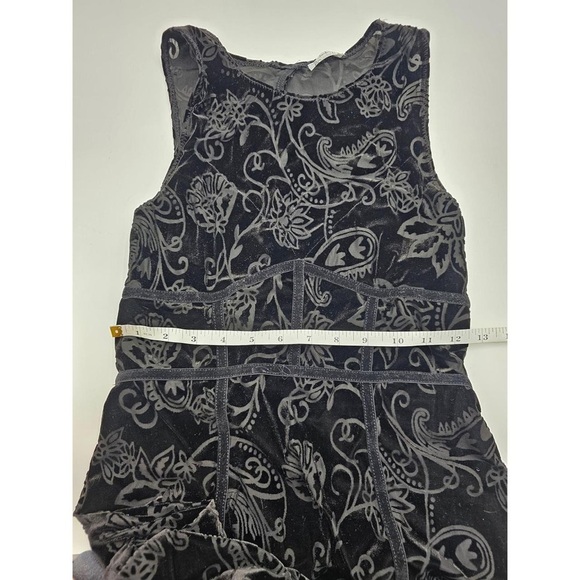 Free People intimately Women's M Burnout Babe Floral Velvet Mini Bodycon Dress - Picture 4 of 5
